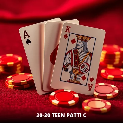 20-20 Teen Patti C table after a GoExch9 com login