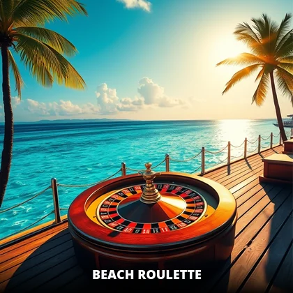 GoExch9 Beach Roulette wheel