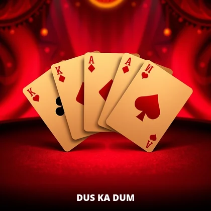 Dus Ka Dum card game in the GoExch9 lobby