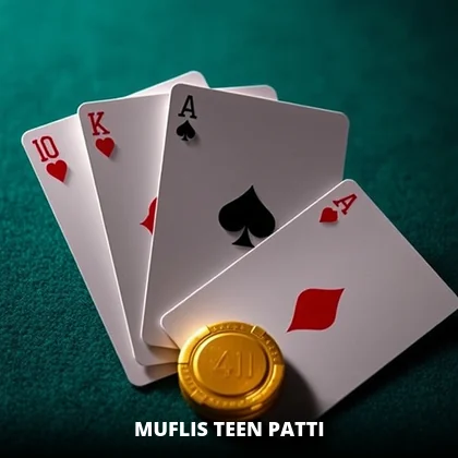 Muflis Teen Patti table reached with one GoExch9 ID