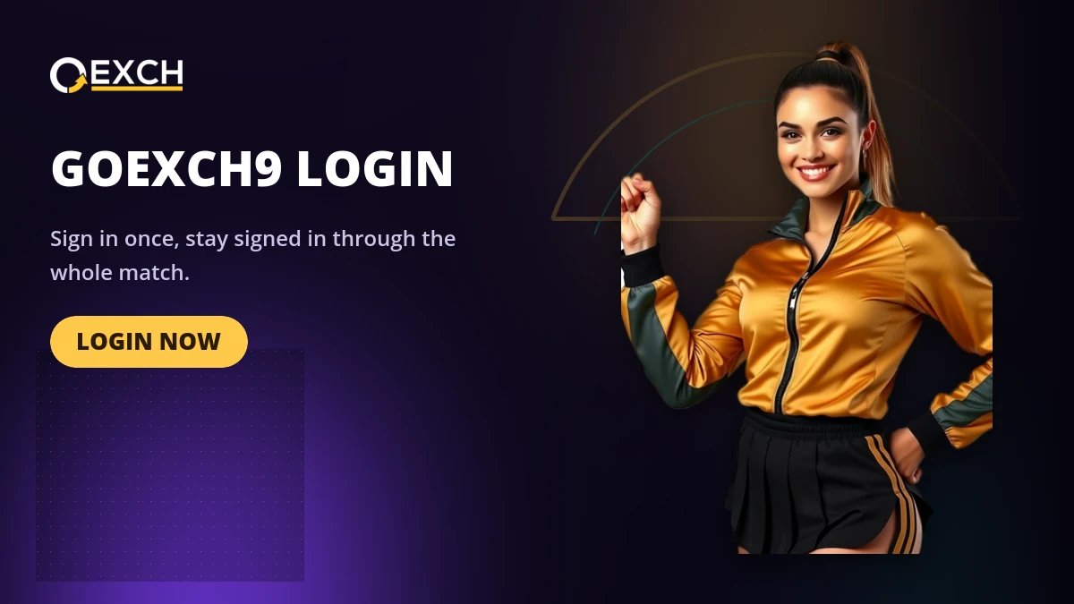 GoExch9 login banner with a Login Now call to action